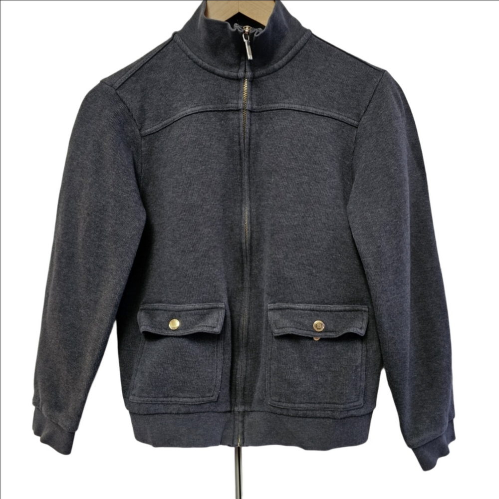 Chaps Ralph Lauren 100% Cotton Ribbed Bomber Aviator Jacket - Picture 2 of 10